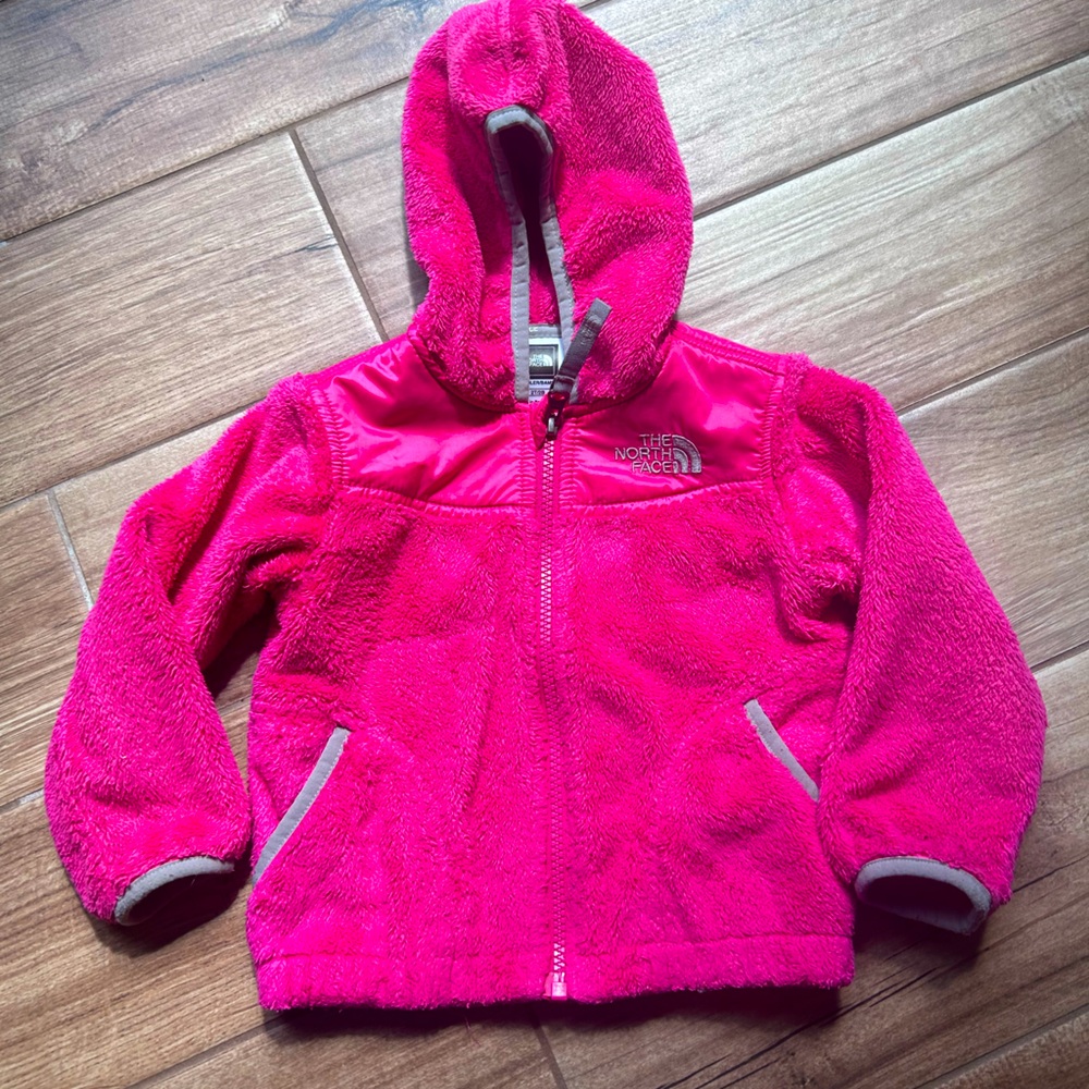 The North Face fleecy zip up. 2t